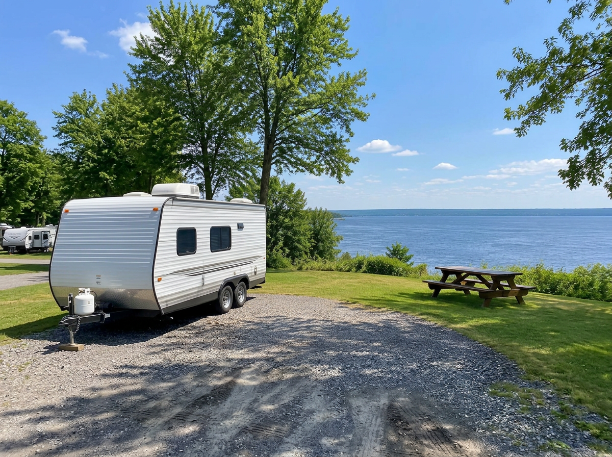 Site avec vue dégagée sur le fleuve